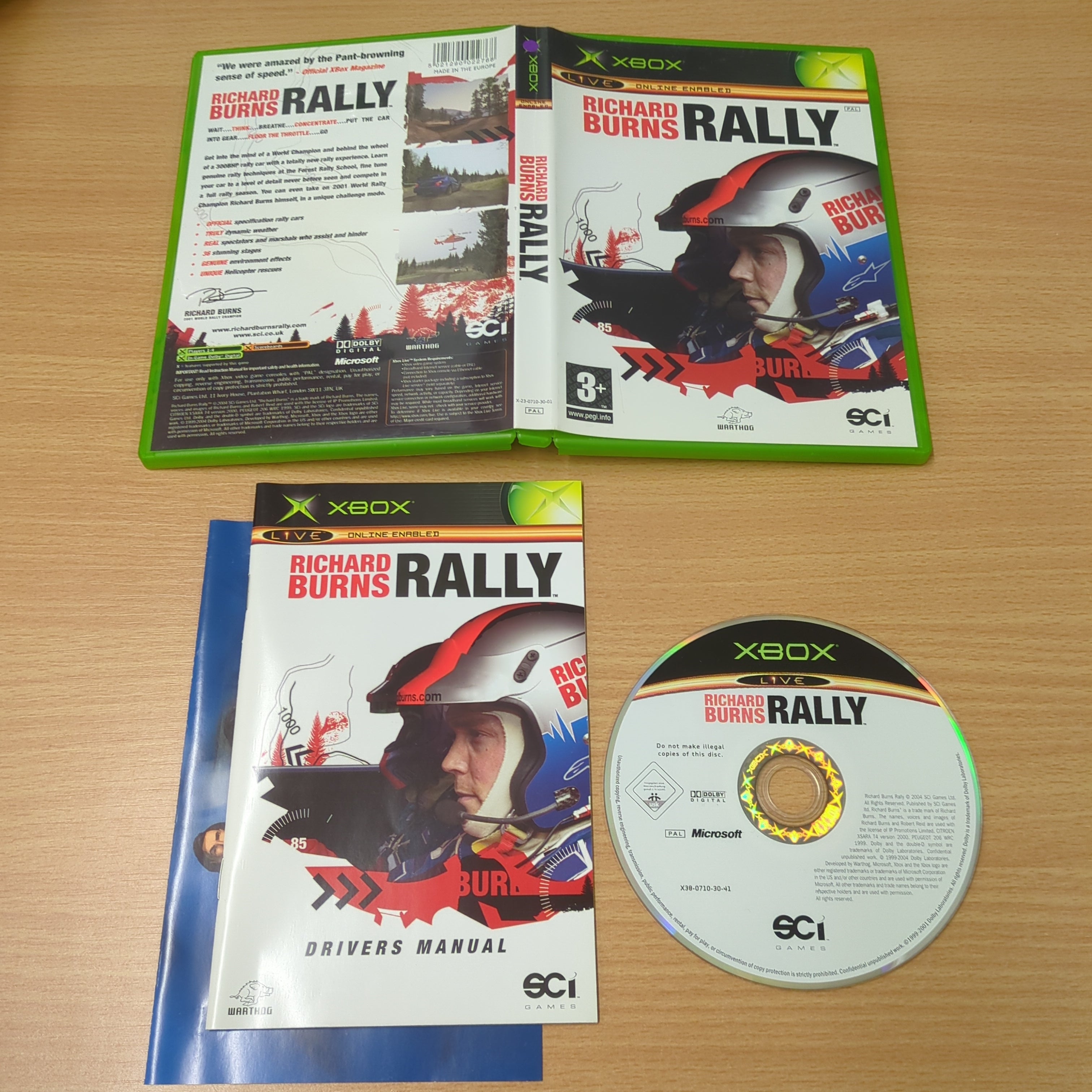 Richard Burns Rally original Xbox game Richard Burns Rally original Xbox game